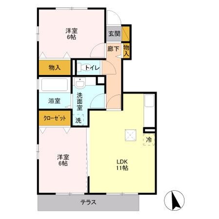 リッツハウスミノールの物件間取画像